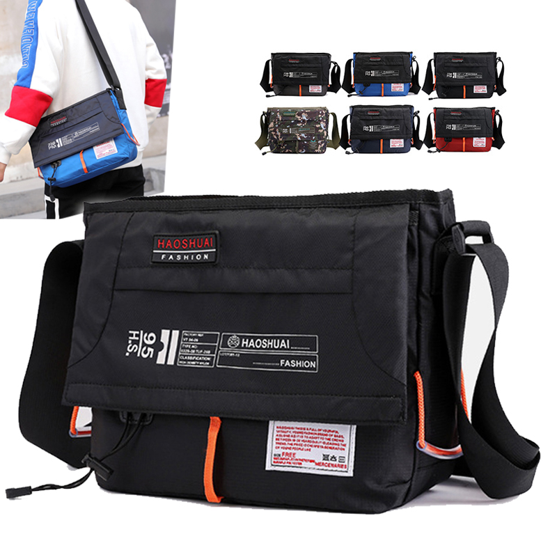 Fashion Harness Men - 男性メッセンジャーショルダースリングクロスボディバッグファッションカジュアル多容量ミリタリーナイロン男性ブリーフケースバッグ
