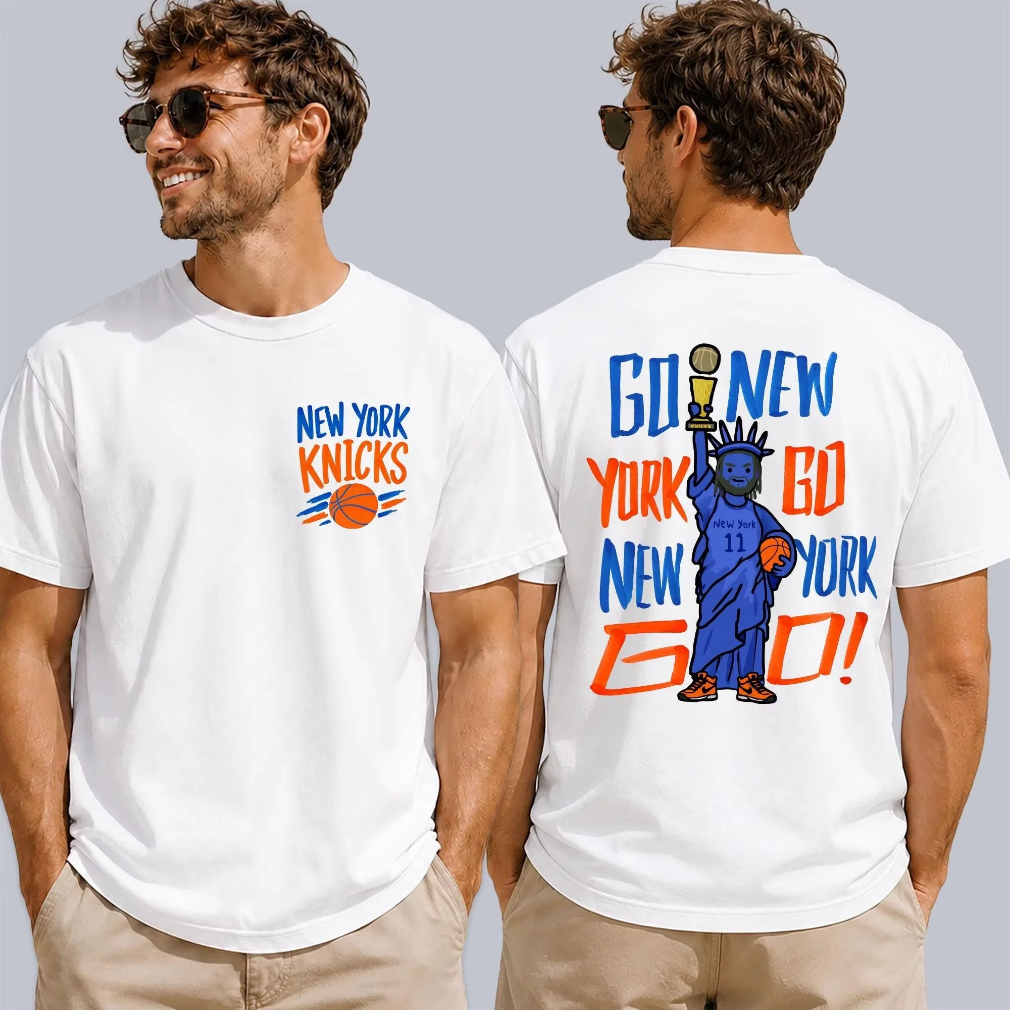 York Men'S Fashion - ジェイレン・ブランソン ニューヨーク NY-ニックス グラフィック Tシャツ 男女兼用
