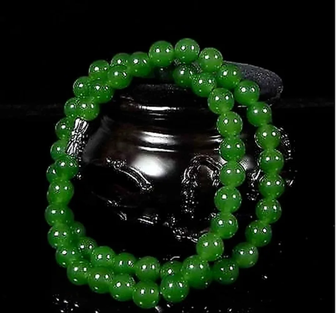 Men'S Fashion Jewelry - 男性と女性のための本物のナチュラルグリーンパールネックレス,中国の翡翠ジュエリー,チャームアクセサリー,ラッキーチャーム,彼女の男性へのギフト