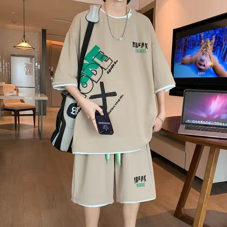 Mens Fashion Clothes - メンズカジュアル 2 ピース スポーツウェア セット ストリートウェア