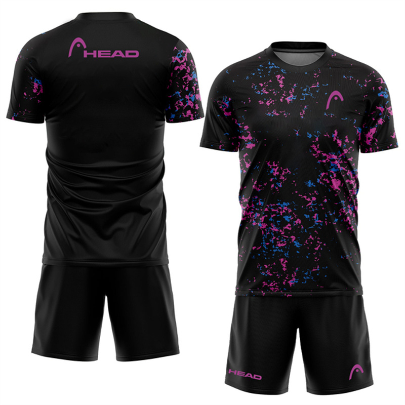 Mens Fashion Clothes - ファッション通気性メンズテニススポーツウェアアウトドアスポーツバドミントントレーニング服夏ランニングルーズセット半袖スーツ