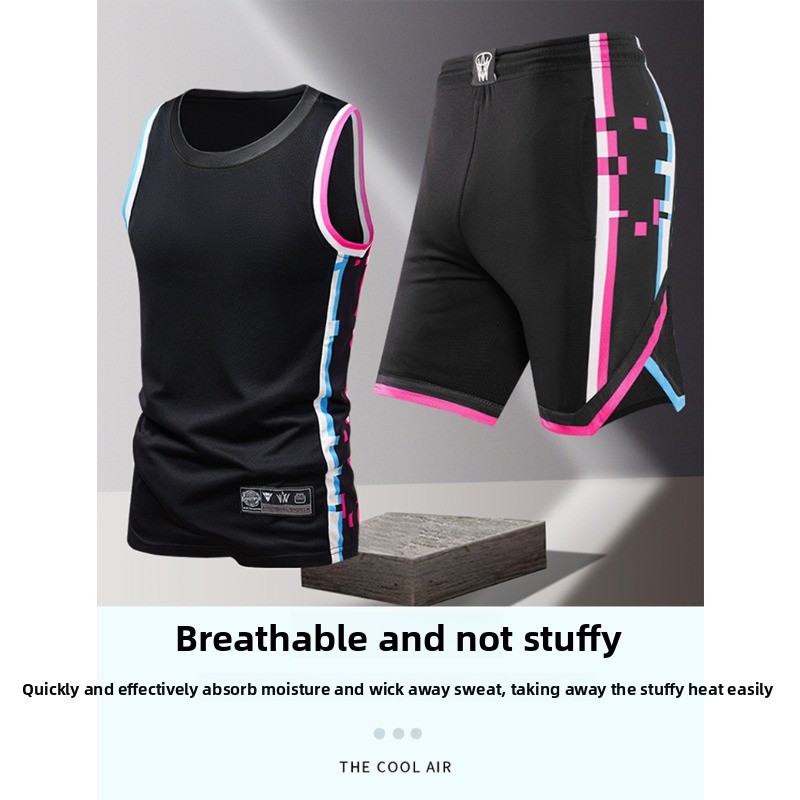 Men'S Fashion Trends - 夏の日常アウトドアレジャートレンド多用途スポーツウェアメンズファッショントレンドスポーツノースリーブベスト五分丈ショーツ2点セット