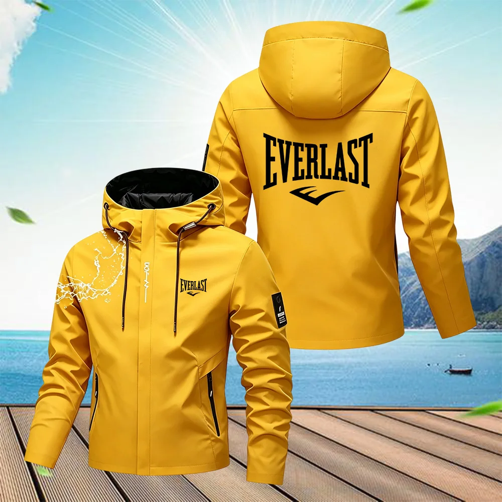 Windbreaker Men Zip - メンズ スプリング・オータム ストリートウェア フード付きジャケット 2026年新作 カジュアル