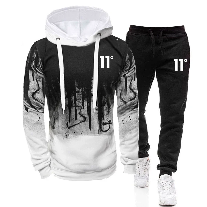 Men'S Fashion Hoodies - カジュアルファッション高品質メンズトラックスーツジョギングメンズ多用途スウェットシャツスウェットパンツ快適デイリースポーツシンプルなパーカーセット