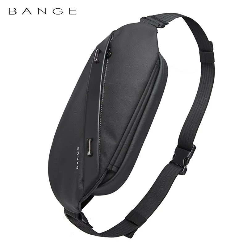 Fashion Harness Men - BANGE クロスボディバッグ男性大容量防水多機能ショルダーバッグ男性スリングチェストバッグウエストベルトマッチング
