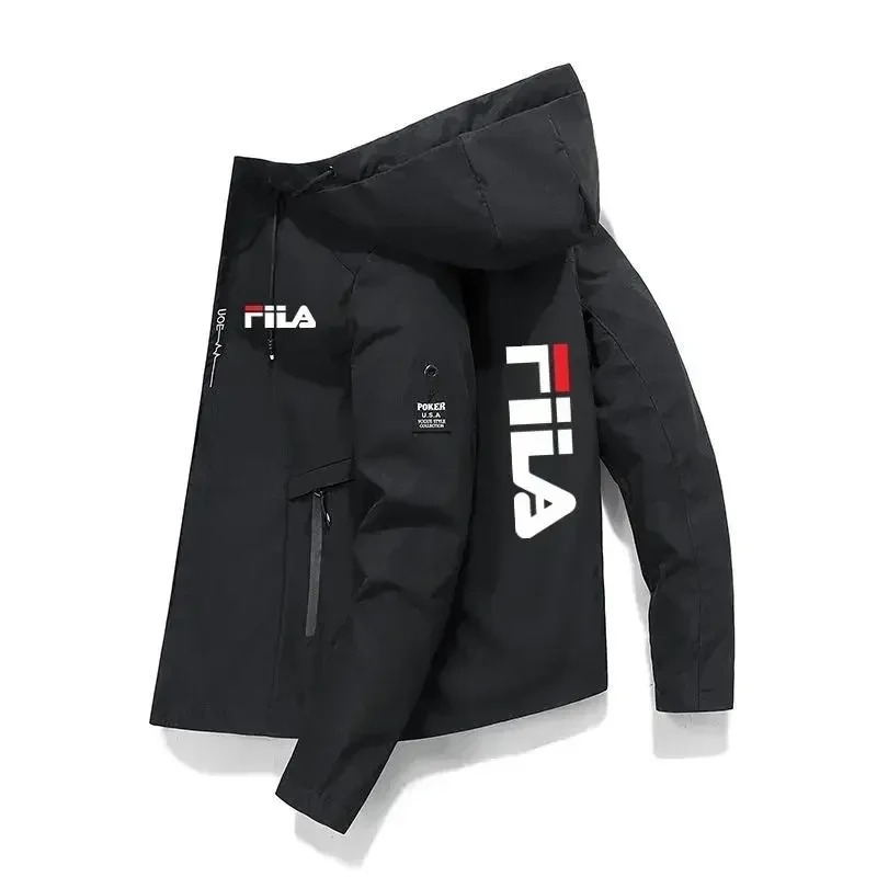 Windbreaker Men Zip - メンズ 春秋 プリント ジップアップ ウィンドブレーカー 防水