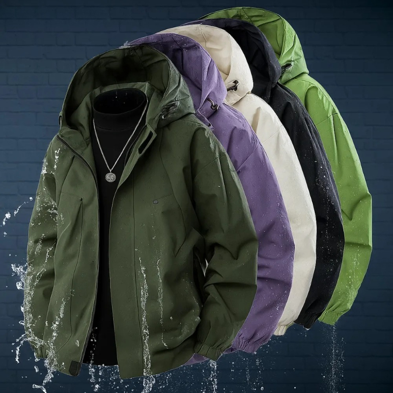 Windbreaker Men Zip - ユニセックス防水タクティカルジャケット ウインドブレーカー アウトドア フード付きコート スポーツ ミリタリー