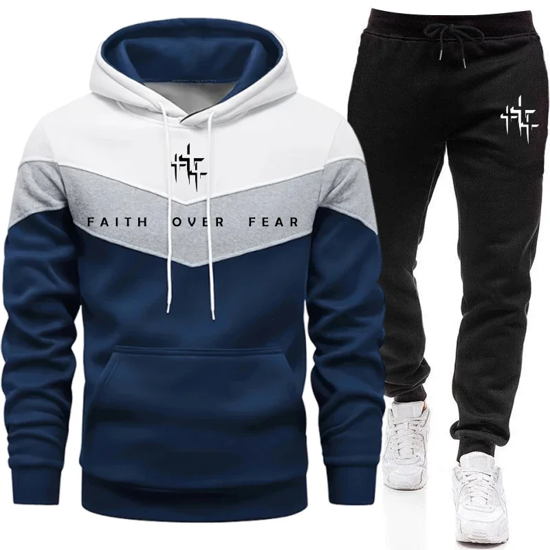 Faith Over Fear メンズ トラックスーツ フー - Men'S Fashion Hoodies のレビューと価格