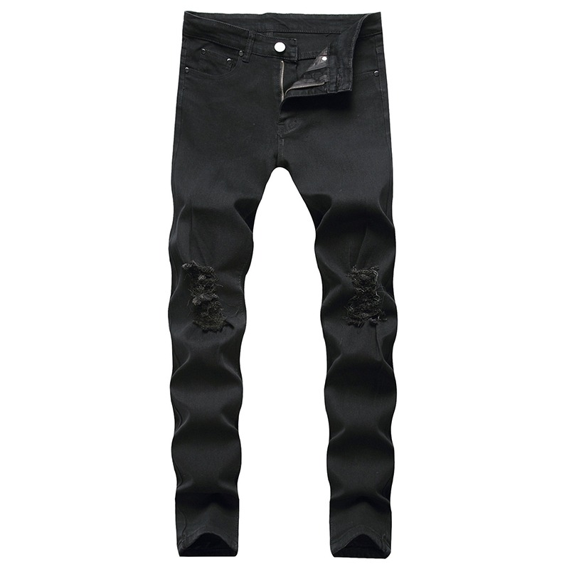 スキニーストレッチリップドジーンズメンズディストレストKpo - Skinny Jeans Ripped のレビューと価格