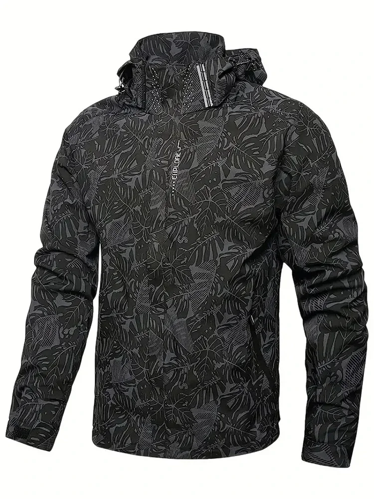 メンズカジュアル防水ウインドブレーカー釣りハイキングジャケッ - Windbreaker Men Zip のレビューと価格