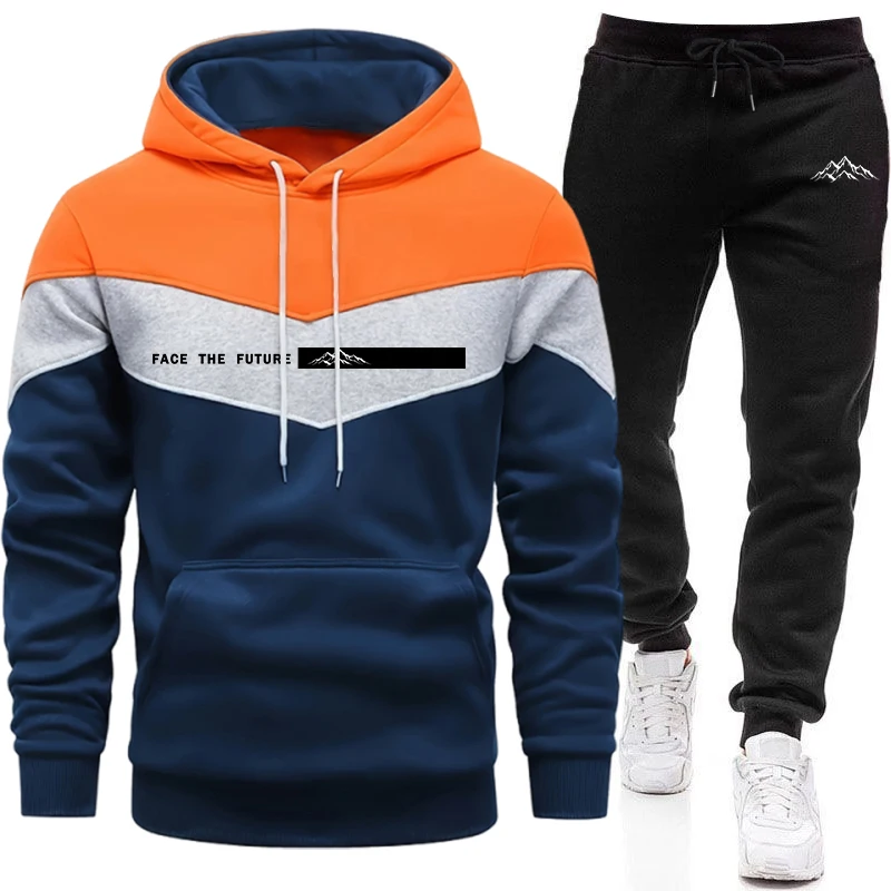 秋冬デイリーカジュアルスポーツジョギングスーツ男性用アウトド - Men'S Fashion Hoodies のレビューと価格