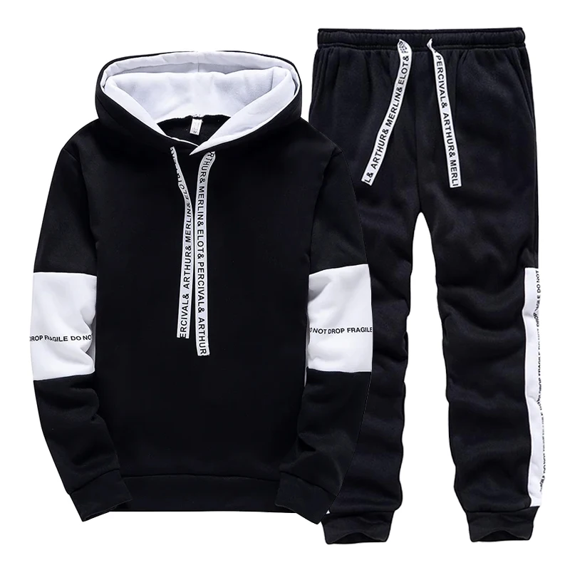 トラックスーツ男性用カジュアルフード付きスウェットシャツアウ - Men'S Fashion Hoodies のレビューと価格