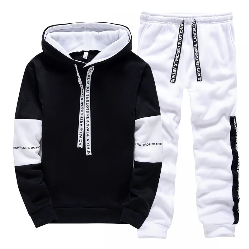 トラックスーツ男性用カジュアルフード付きスウェットシャツアウ - Men'S Fashion Hoodies のレビューと価格