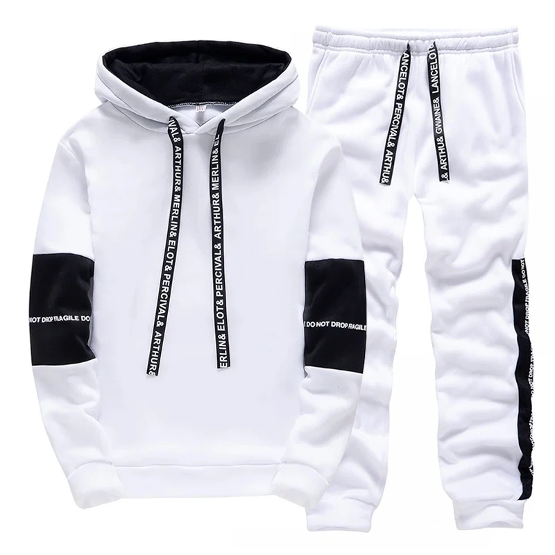 トラックスーツ男性用カジュアルフード付きスウェットシャツアウ - Men'S Fashion Hoodies のレビューと価格