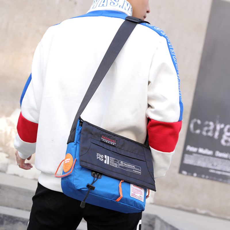 男性メッセンジャーショルダースリングクロスボディバッグファッ - Fashion Harness Men のレビューと価格