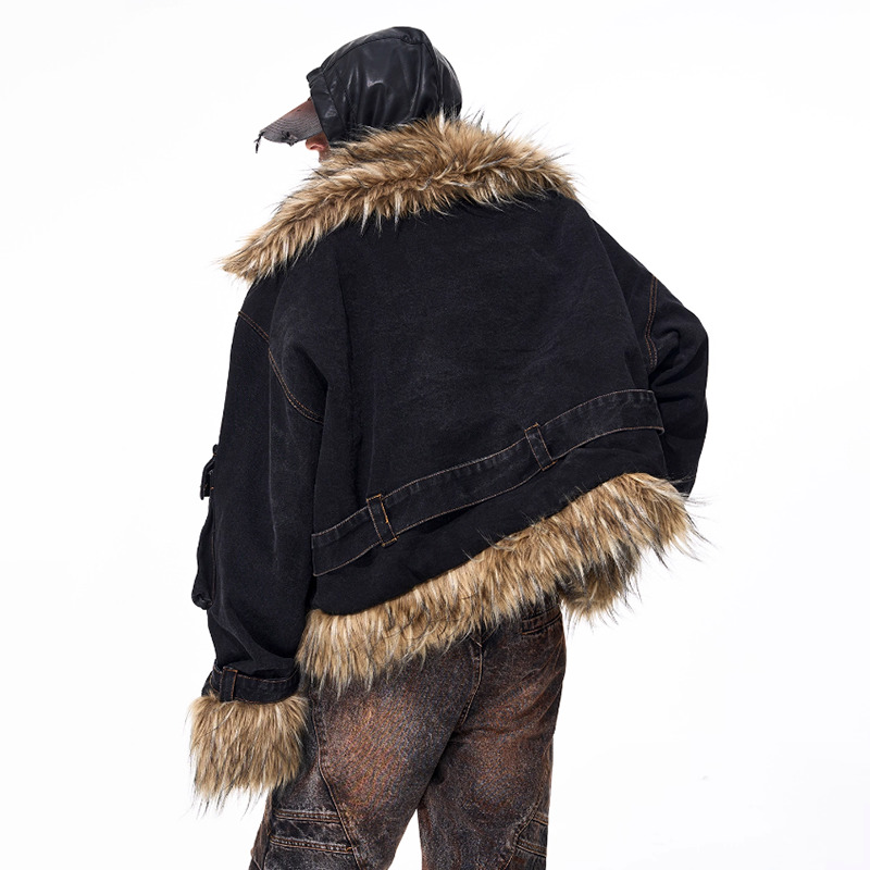 LUZHEN ファッション 個性的なフェイクファー スプライ - Fashion Harness Men のレビューと価格