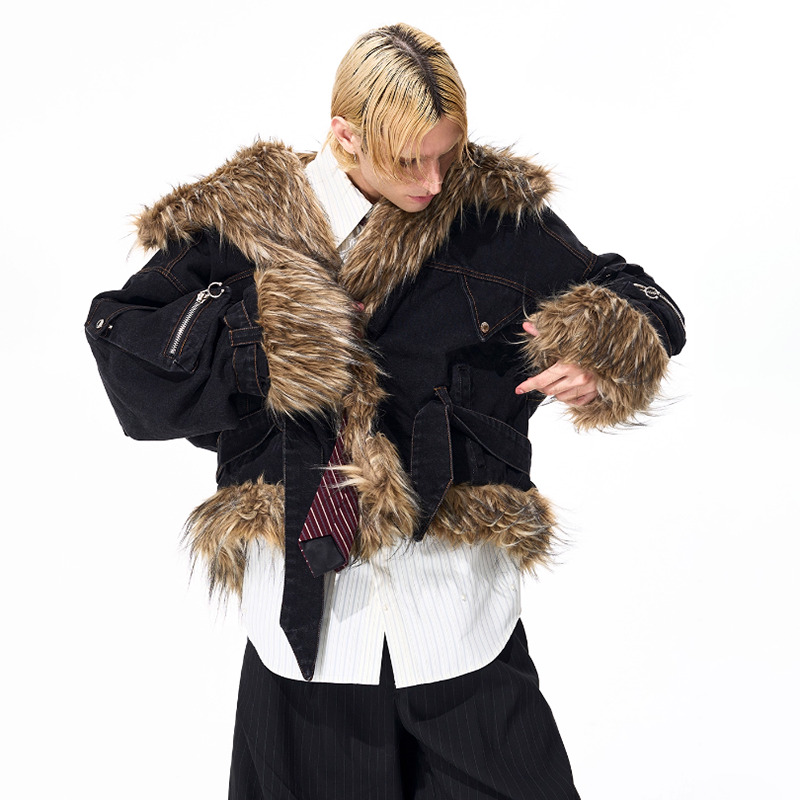 LUZHEN ファッション 個性的なフェイクファー スプライ - Fashion Harness Men のレビューと価格