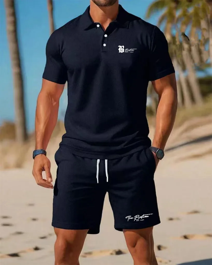 夏の新作メンズポロシャツセット カジュアルスポーティー クー - Mens Fashion Clothes のレビューと価格