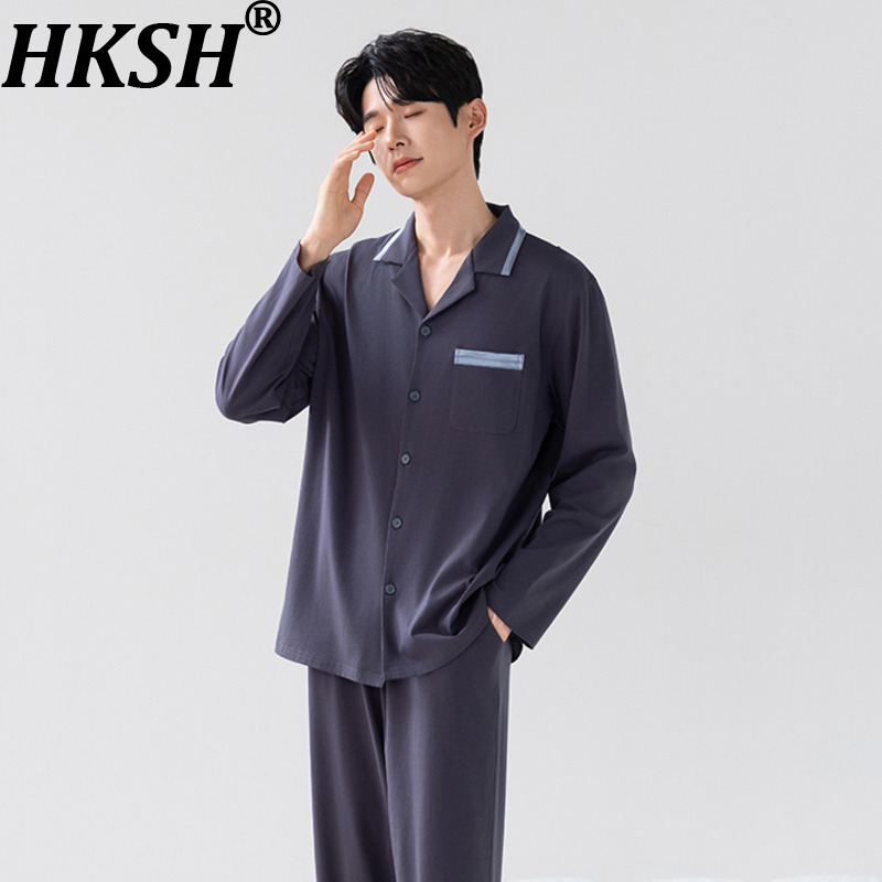 HKSH 秋冬 メンズ タイド 長袖パンツ 竹綿繊維シャツセ - Mens Fashion Style のレビューと価格