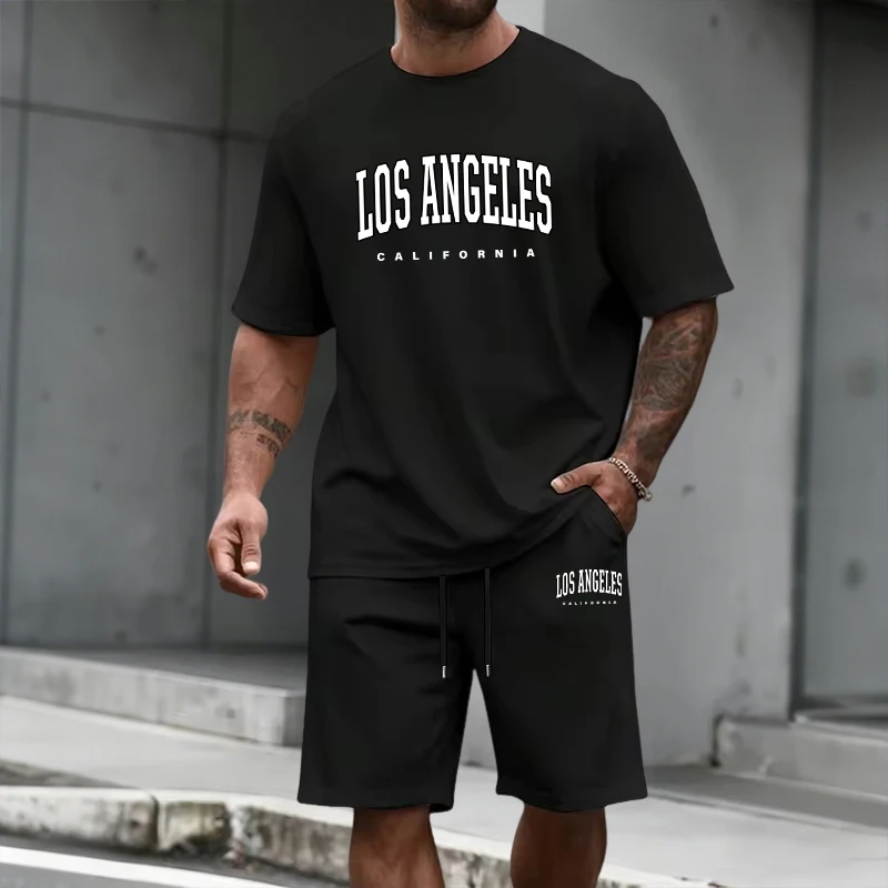 メンズトラックスーツ半袖トップスと膝丈ショーツ2026夏デイ - Mens Fashion Clothes のレビューと価格