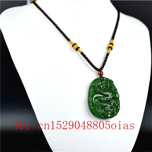 男性と女性のための中国の翡翠ドラゴンペンダント,ネックレス, - Men'S Fashion Jewelry のレビューと価格