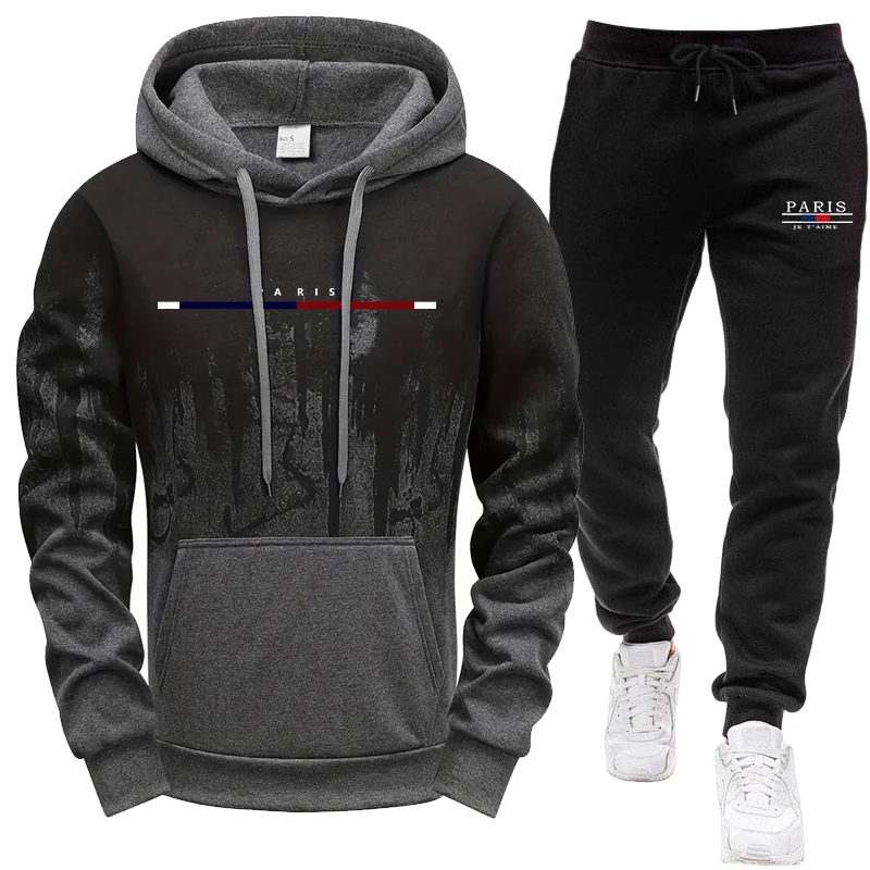 メンズセット/フーディー/パンツ 秋冬 フード付きスウェット - Men'S Fashion Hoodies のレビューと価格