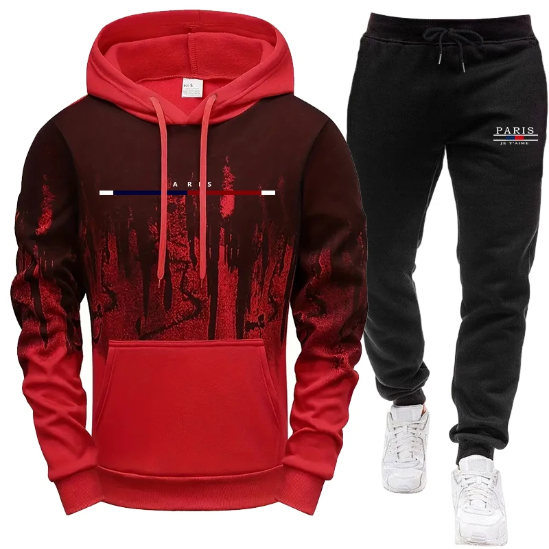 メンズセット/フーディー/パンツ 秋冬 フード付きスウェット - Men'S Fashion Hoodies のレビューと価格