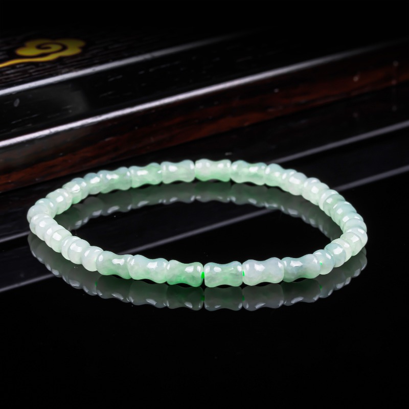 新しい本物の天然良質な翡翠竹のブレスレットネックレス、彫刻チ - Men'S Fashion Jewelry のレビューと価格