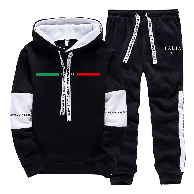 ファッションメンズトラックスーツプリントカジュアルスウェット - Men'S Fashion Hoodies のレビューと価格