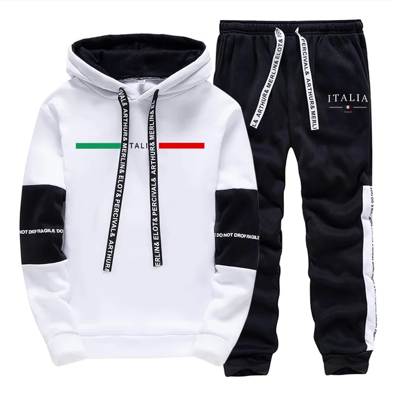 ファッションメンズトラックスーツプリントカジュアルスウェット - Men'S Fashion Hoodies のレビューと価格