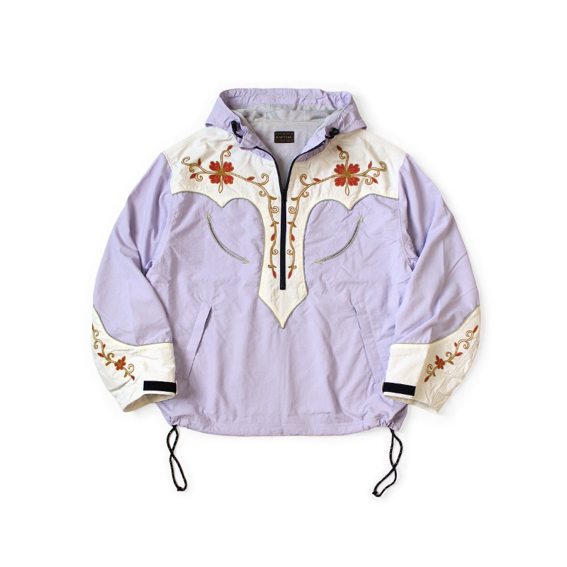 ハイストリートキャピタル花柄刺繍アノラックジャケットヴィンテ - Windbreaker Men Zip のレビューと価格