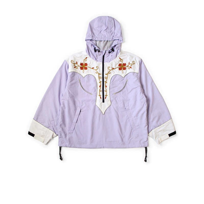 ハイストリートキャピタル花柄刺繍アノラックジャケットヴィンテ - Windbreaker Men Zip のレビューと価格