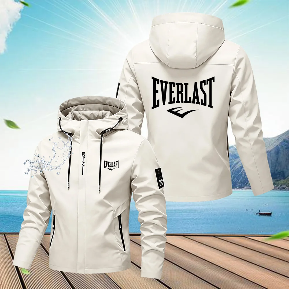 メンズ スプリング・オータム ストリートウェア フード付きジ - Windbreaker Men Zip のレビューと価格