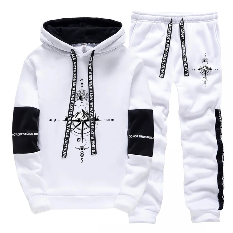 秋冬新作メンズトラックスーツ ファッションカジュアル フード - Men'S Fashion Hoodies のレビューと価格