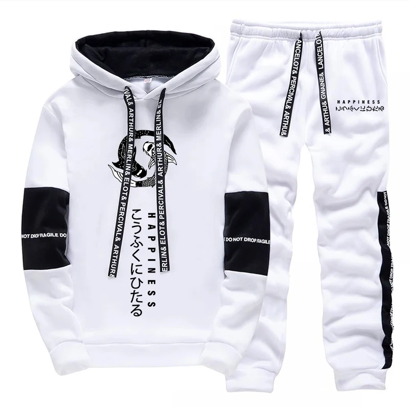 メンズファッション トラックスーツ プリント カジュアル フ - Men'S Fashion Hoodies のレビューと価格