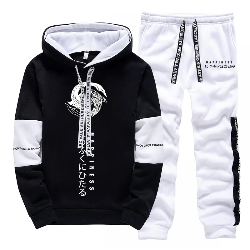 メンズファッション トラックスーツ プリント カジュアル フ - Men'S Fashion Hoodies のレビューと価格
