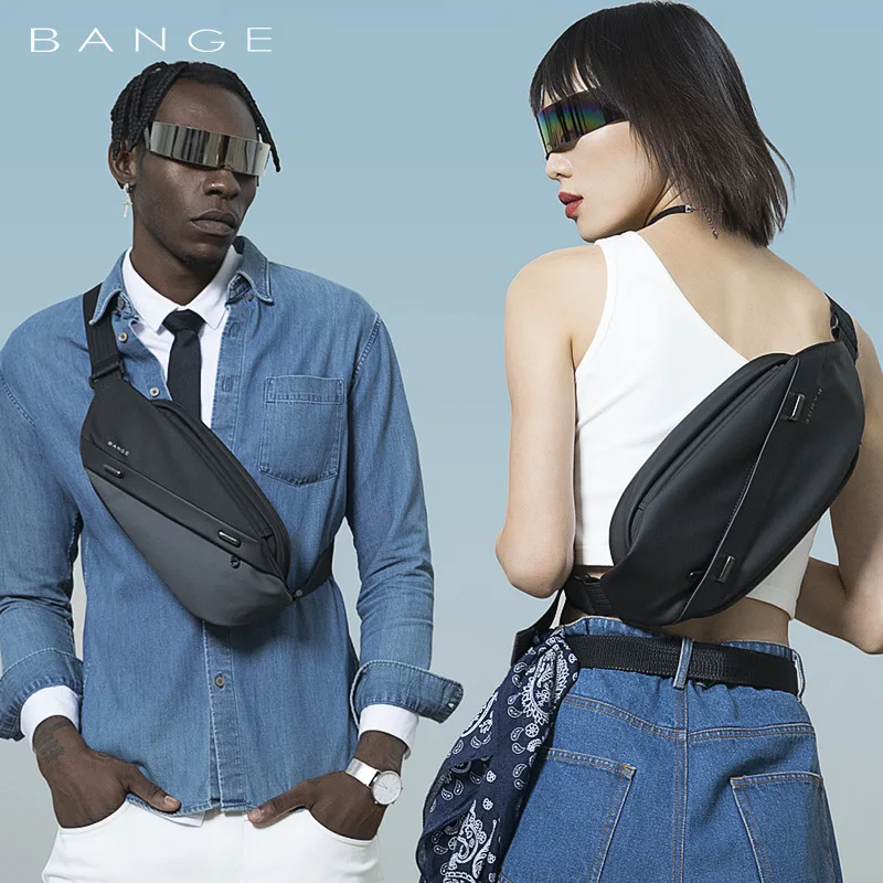 BANGE クロスボディバッグ男性大容量防水多機能ショルダー - Fashion Harness Men のレビューと価格