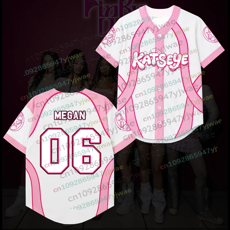 キャンディピンク カットアイ ワイルドワールド ツアー LA - Mens Fashion Baseball Jersey のレビューと価格