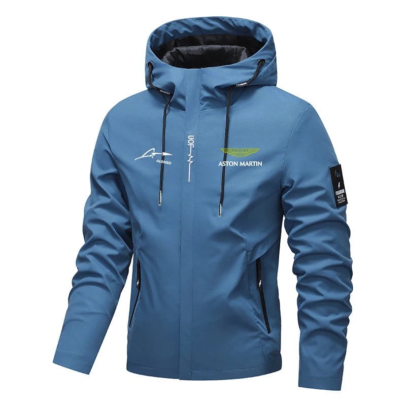 アストンマーティン メンズ フード付きウィンドブレーカー、ア - Windbreaker Men Zip のレビューと価格