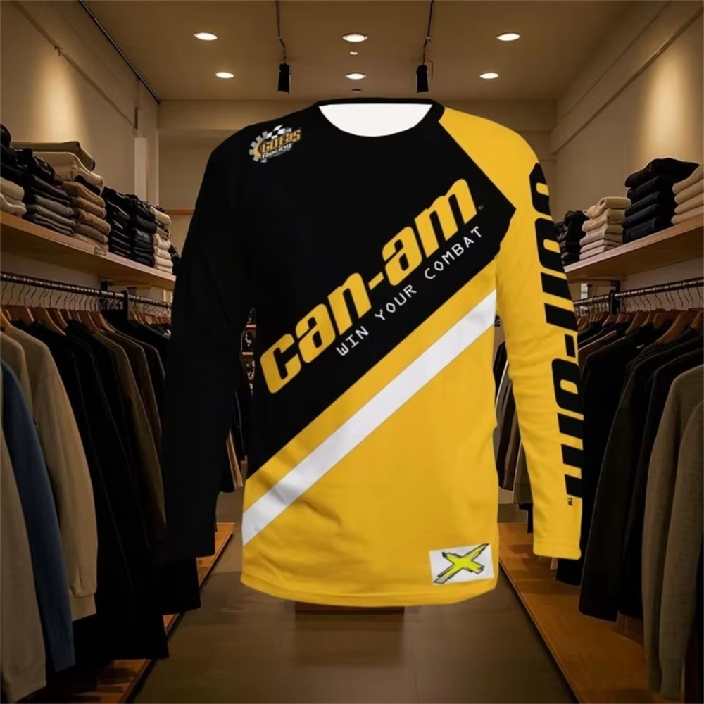 バイクレース用長袖ラウンドネックTシャツ、男女兼用、ファッシ - Mens Fashion Clothes のレビューと価格