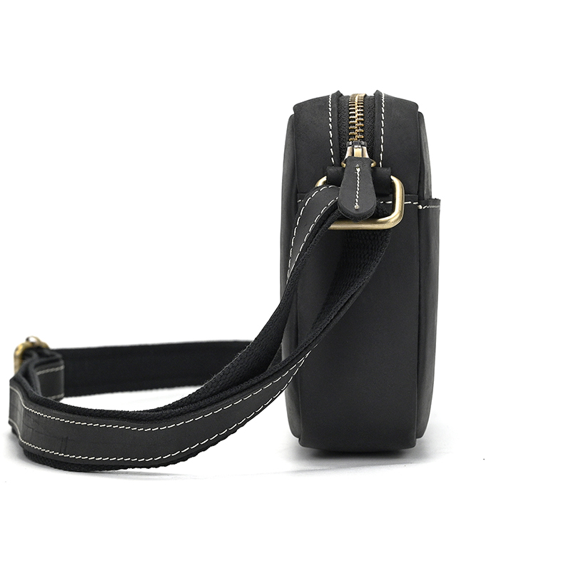 クレイジーホースレザーメンズクロスボディバッグメンズバッグレ - Fashion Harness Men のレビューと価格