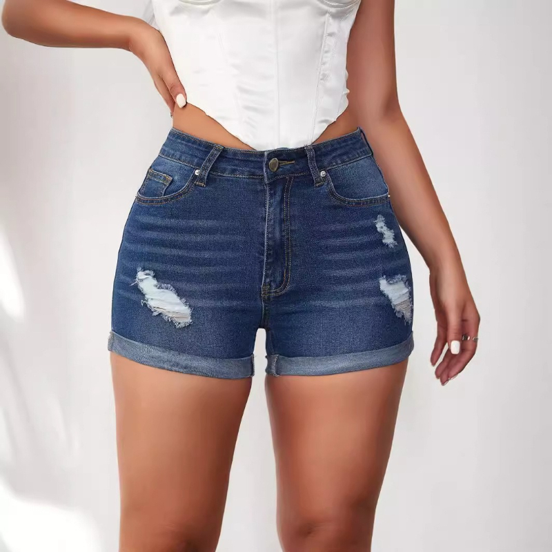 上質な女性用ジーンズハイウエストパンツ裂けデニムパンツ202 - Skinny Jeans Ripped のレビューと価格